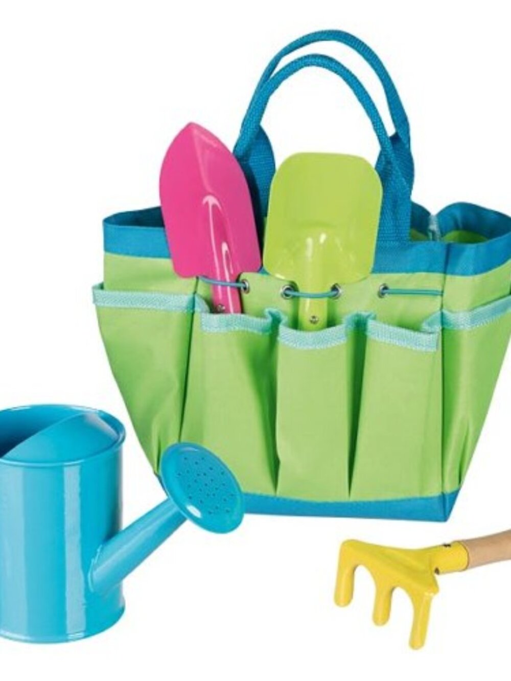 NWT Goki Wooden Toys Garden Tools With Bag